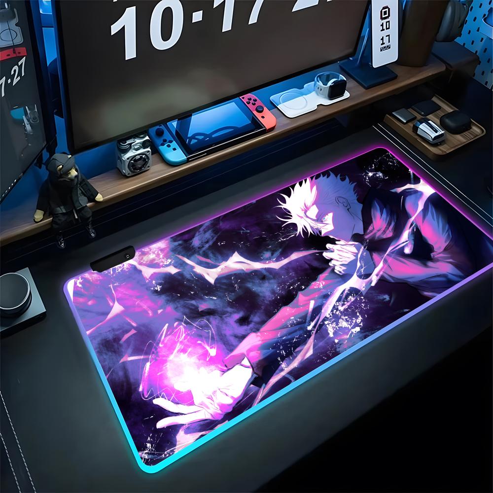 Desk Setup Girl - Anime J-jujutsu K-kaisen Mouse Pad Gaming