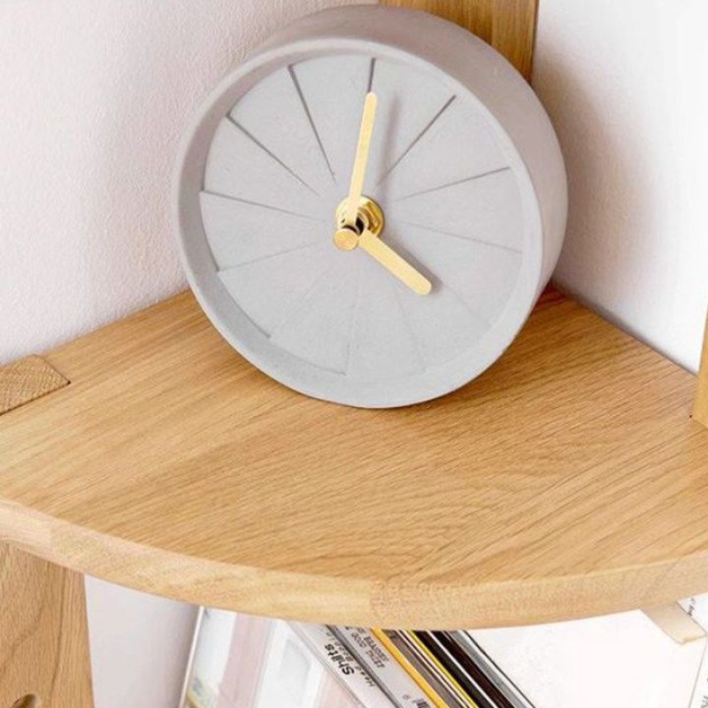 Natural Wood Corner Storage Sh - Desk Setup Oak ulasan dan harga