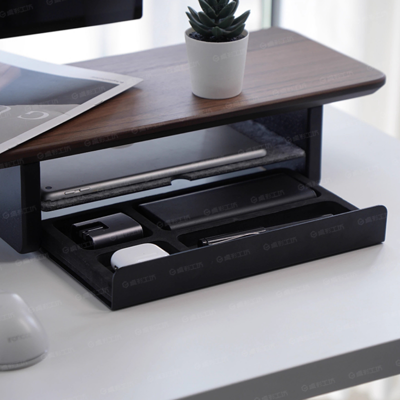 Monitor Stand Riser Storage Dr - Desk Setup Organizer ulasan dan harga