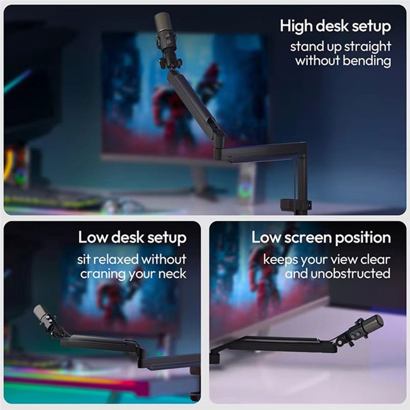 PHILE-ZJ05 Adjustable Micropho - Desk Setup Streaming ulasan dan harga