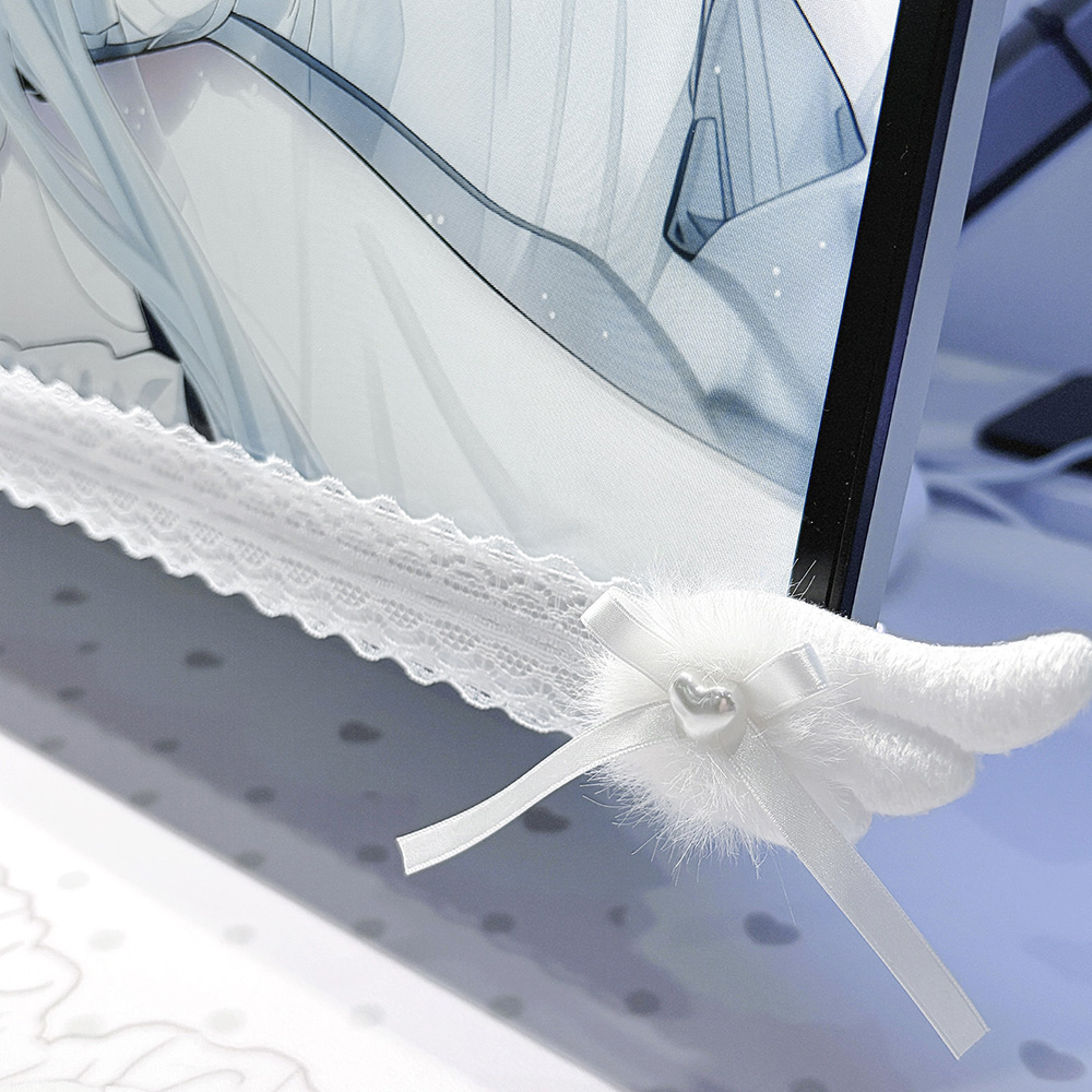 New Screen Decor White Lace Mo - Desk Setup Tech ulasan dan harga