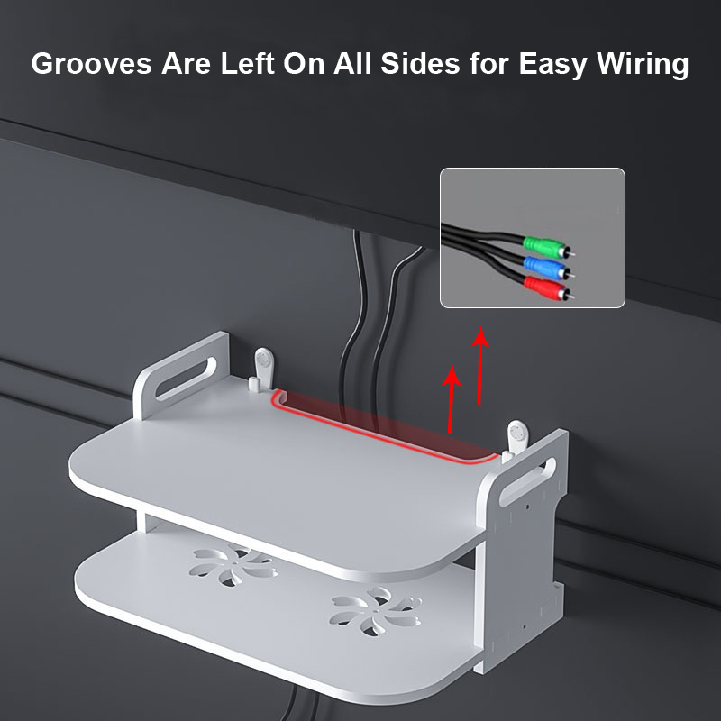 Wall-Mounted Router Cable Orga - Desk Setup Organizer ulasan dan harga