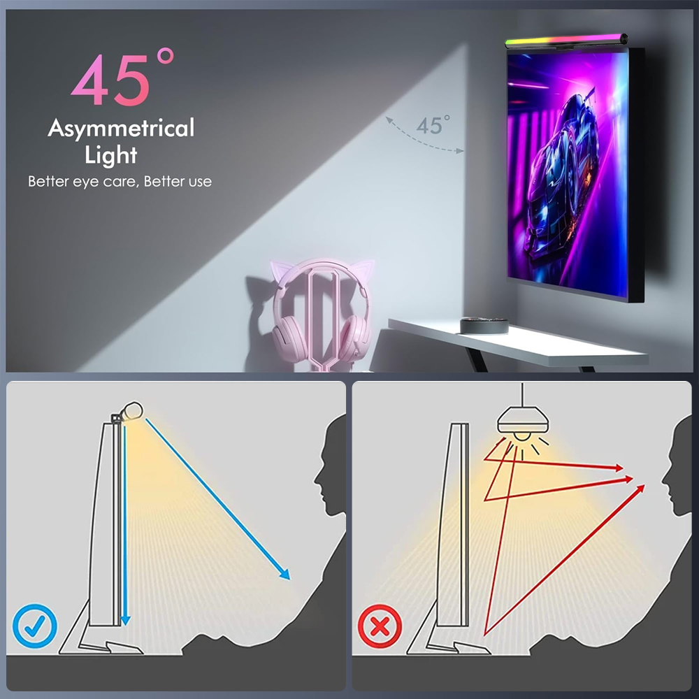 Wifi Computer Lightbar Monitor - Desk Setup Tech ulasan dan harga