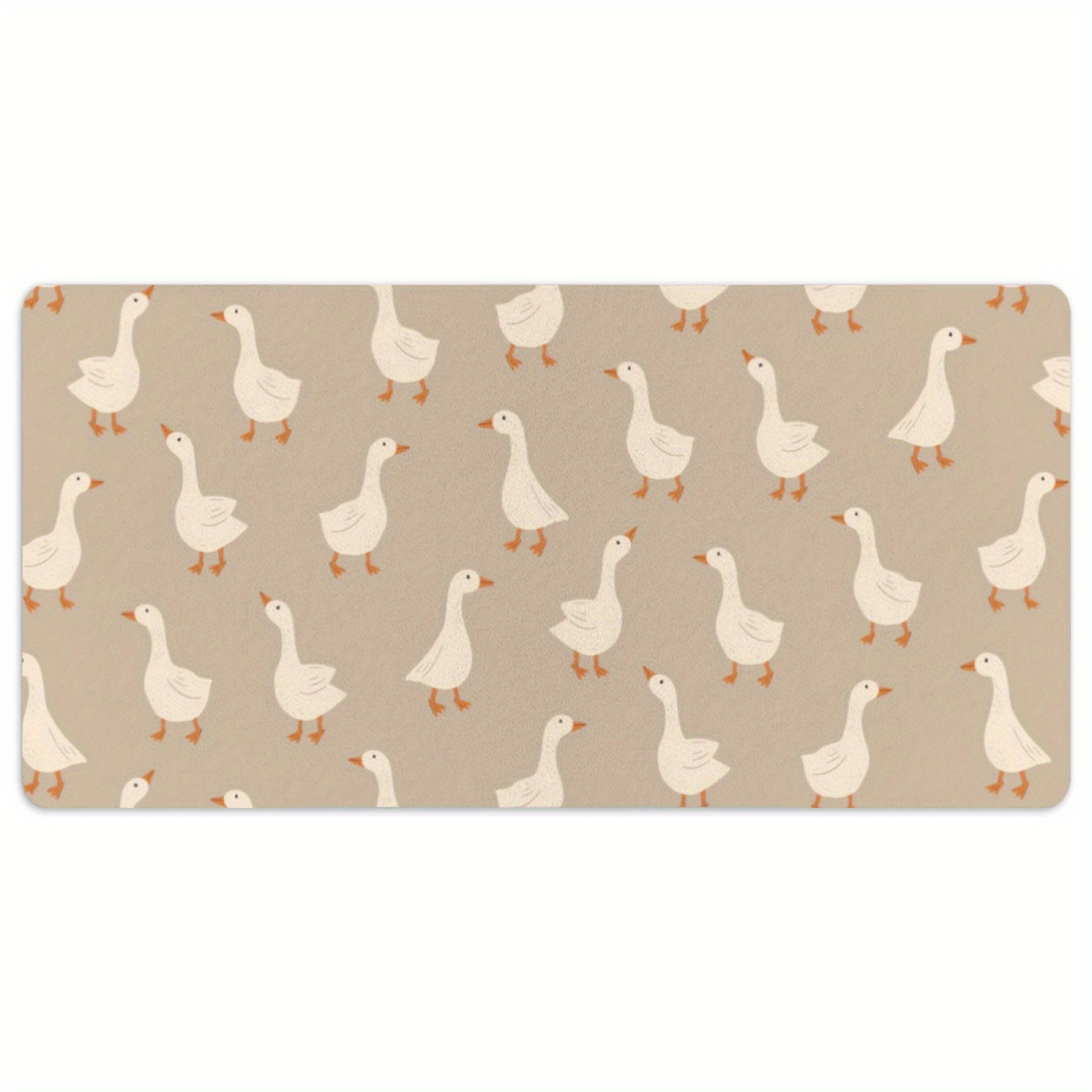 Goose Flock Pattern Desk Mat N - Desk Setup Beige ulasan dan harga
