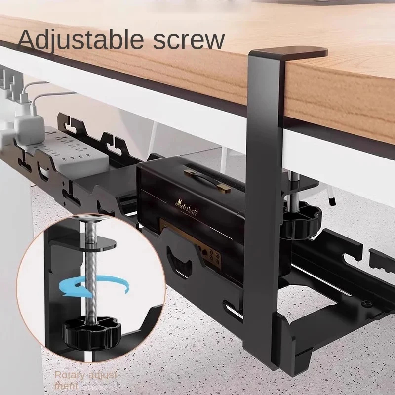 Under Table Telescopic Storage - Desk Setup Organizer ulasan dan harga