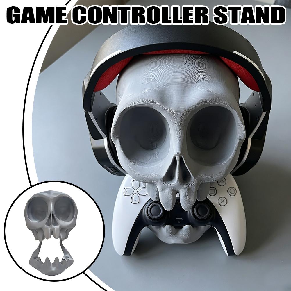 Skull Earphone Gamepad Stand 3 - Desk Setup Ps5 ulasan dan harga