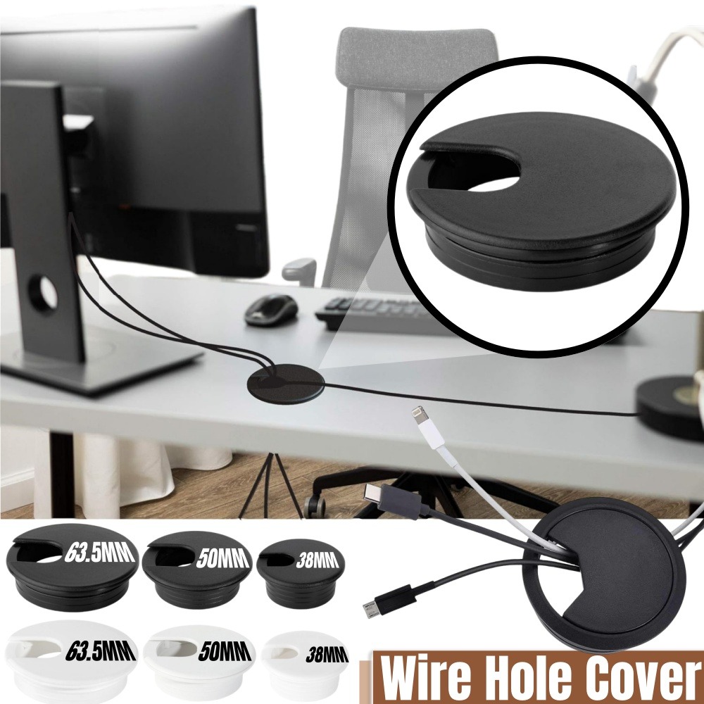 Plastic Wire Hole Cover 1.5/2/ - Desk Setup Organizer ulasan dan harga
