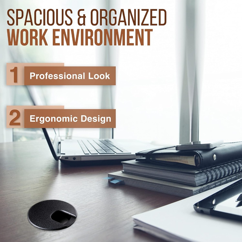 Plastic Wire Hole Cover 1.5/2/ - Desk Setup Organizer ulasan dan harga