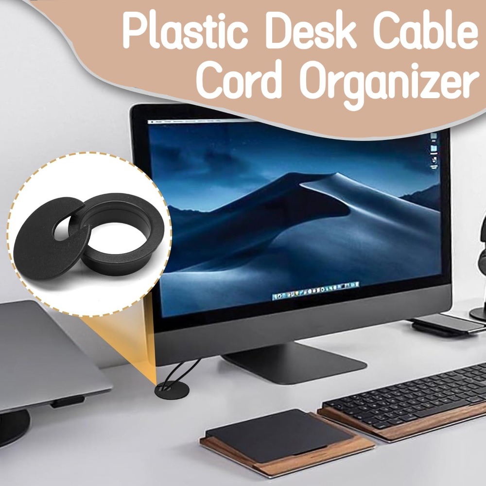 Plastic Wire Hole Cover 1.5/2/ - Desk Setup Organizer ulasan dan harga