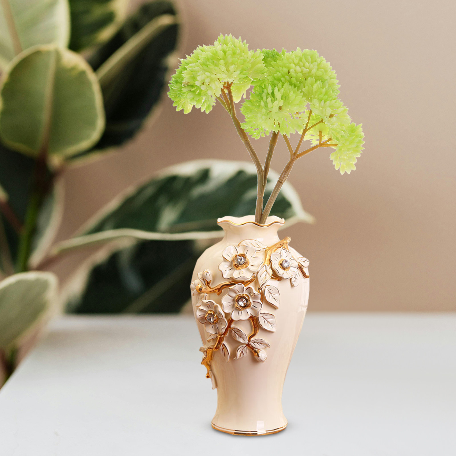 Realistic Faux Succulent Plant - Desk Setup Photography ulasan dan harga