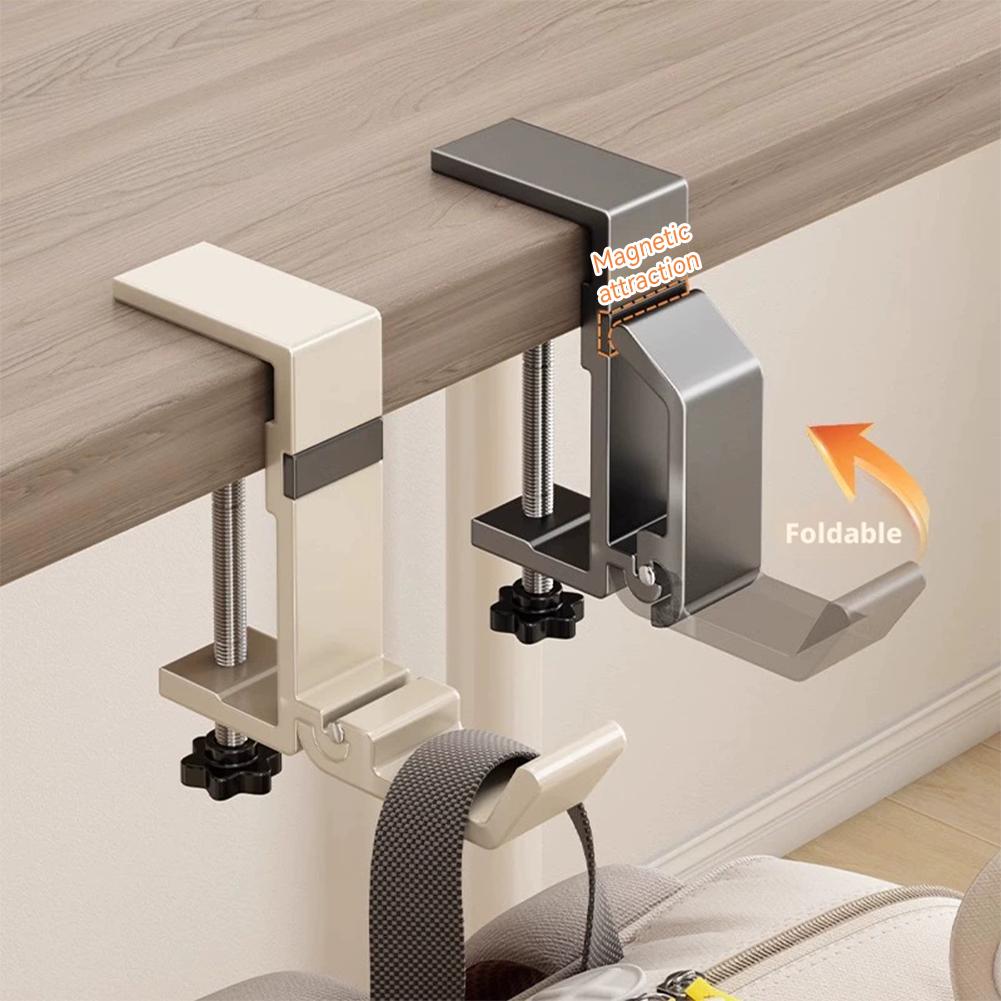 No Drill Foldable Desk Hook  C - Desk Setup Organizer ulasan dan harga
