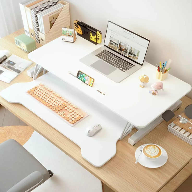 Standing Desk Riser Height Adj - Desk Setup Organizer ulasan dan harga