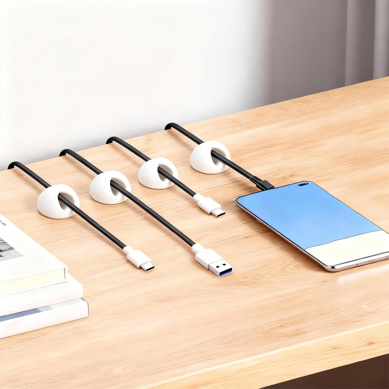 6/10/18-Piece Cable Organizer  - Desk Setup Organizer ulasan dan harga