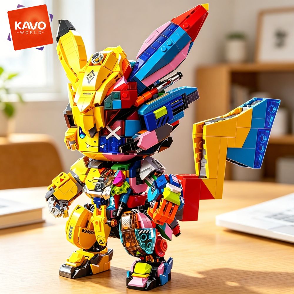 KAVOWORLD 1505PCS DIY Mecha Mo - Desk Setup Build ulasan dan harga