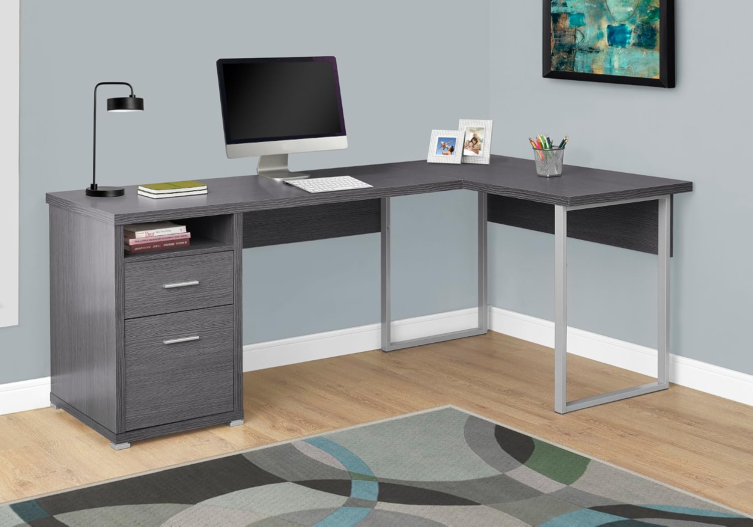 I 7257 Computer Desk, Home Off - Work Desk Home Setup ulasan dan harga