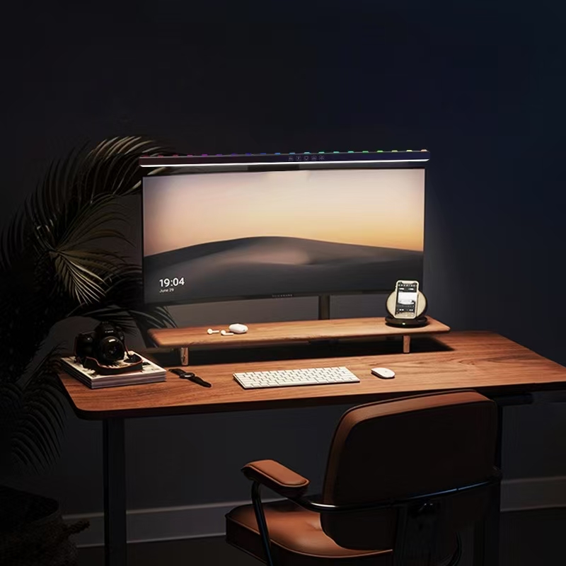LED Monitor Light Hanging Desk - Desk Setup On Bed ulasan dan harga