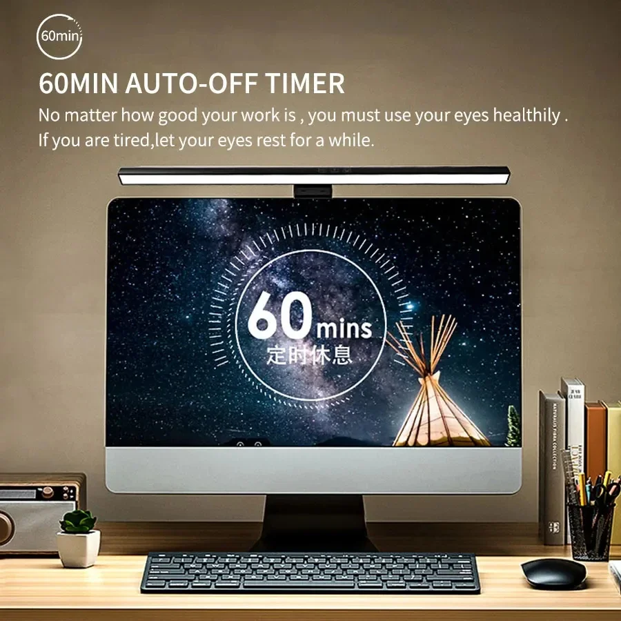 33cm 50cm LED Monitor Light Re - Desk Setup Tech ulasan dan harga