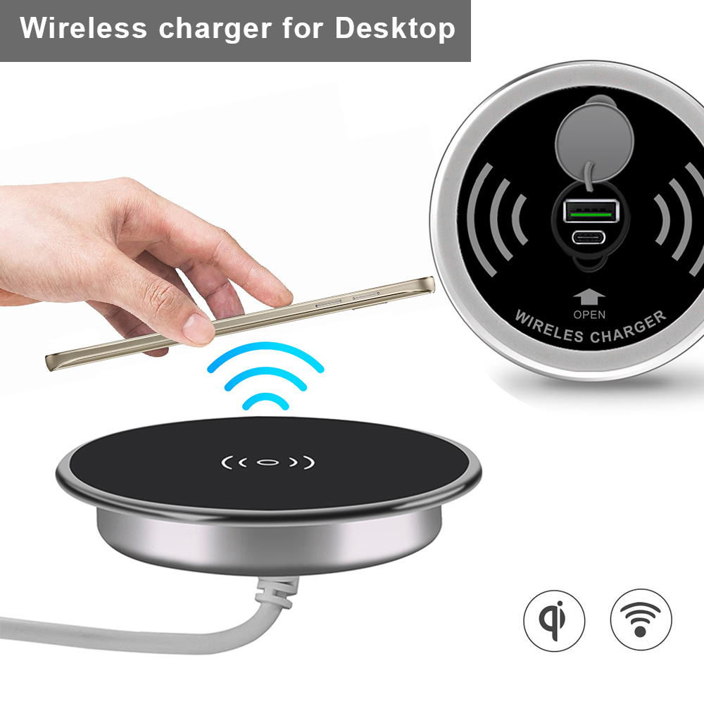 Desk Embedded Wireless Charger - Xiaomi Desk Setup ulasan dan harga