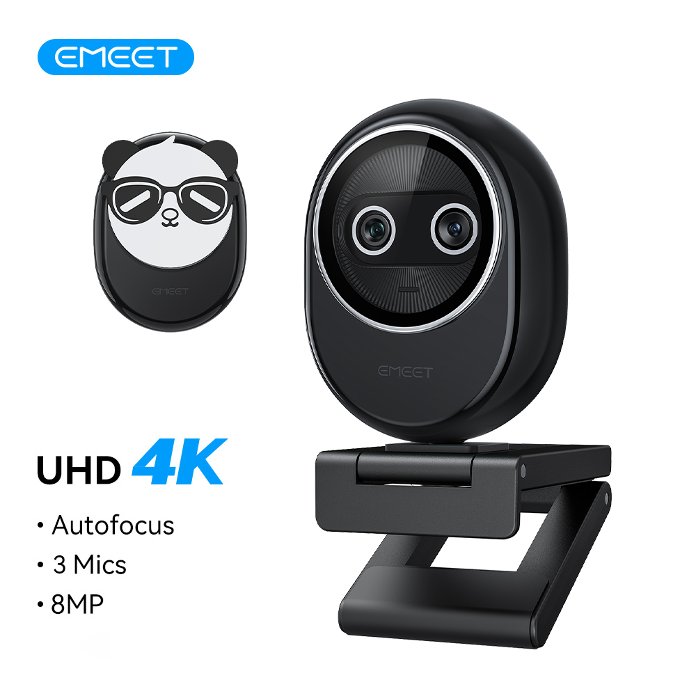 Webcam 4K EMEET Dual-Camera AI - Desk Setup Streaming ulasan dan harga