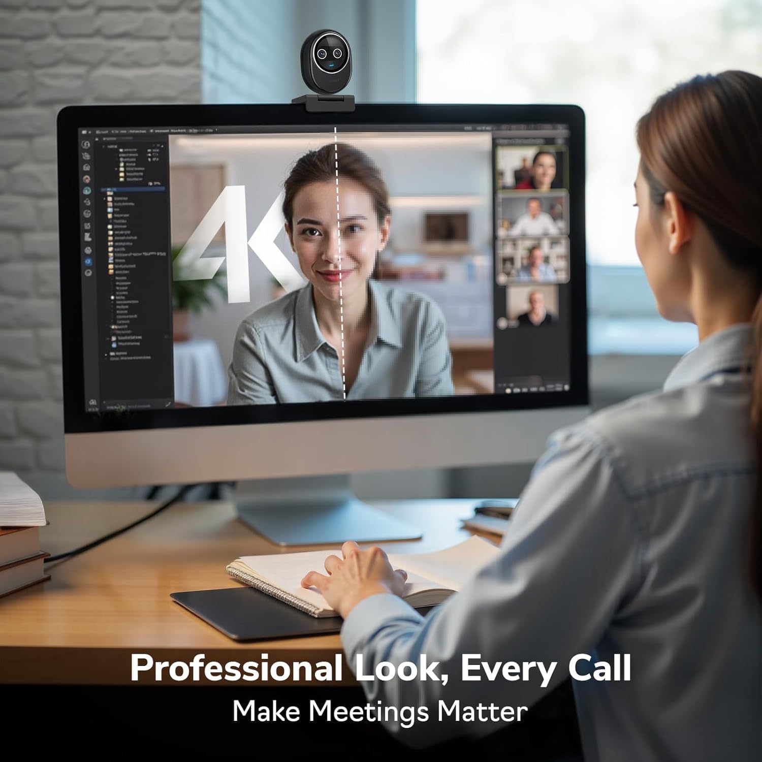 Webcam 4K EMEET Dual-Camera AI - Desk Setup Streaming ulasan dan harga