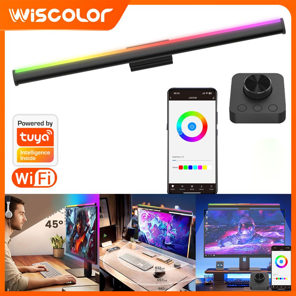 RGB Lightbar Monitor Light Bar - Desk Setup On Bed ulasan dan harga