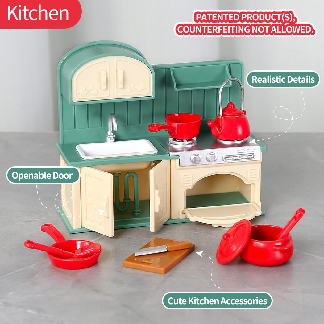 Doll House 1:12 Miniature Furn - Desk Setup Girl ulasan dan harga