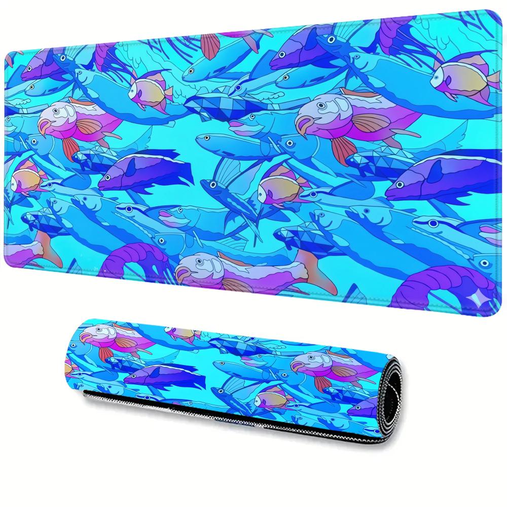 HD Printing Fish Rubber Mouse  - Desk Setup Laptop ulasan dan harga