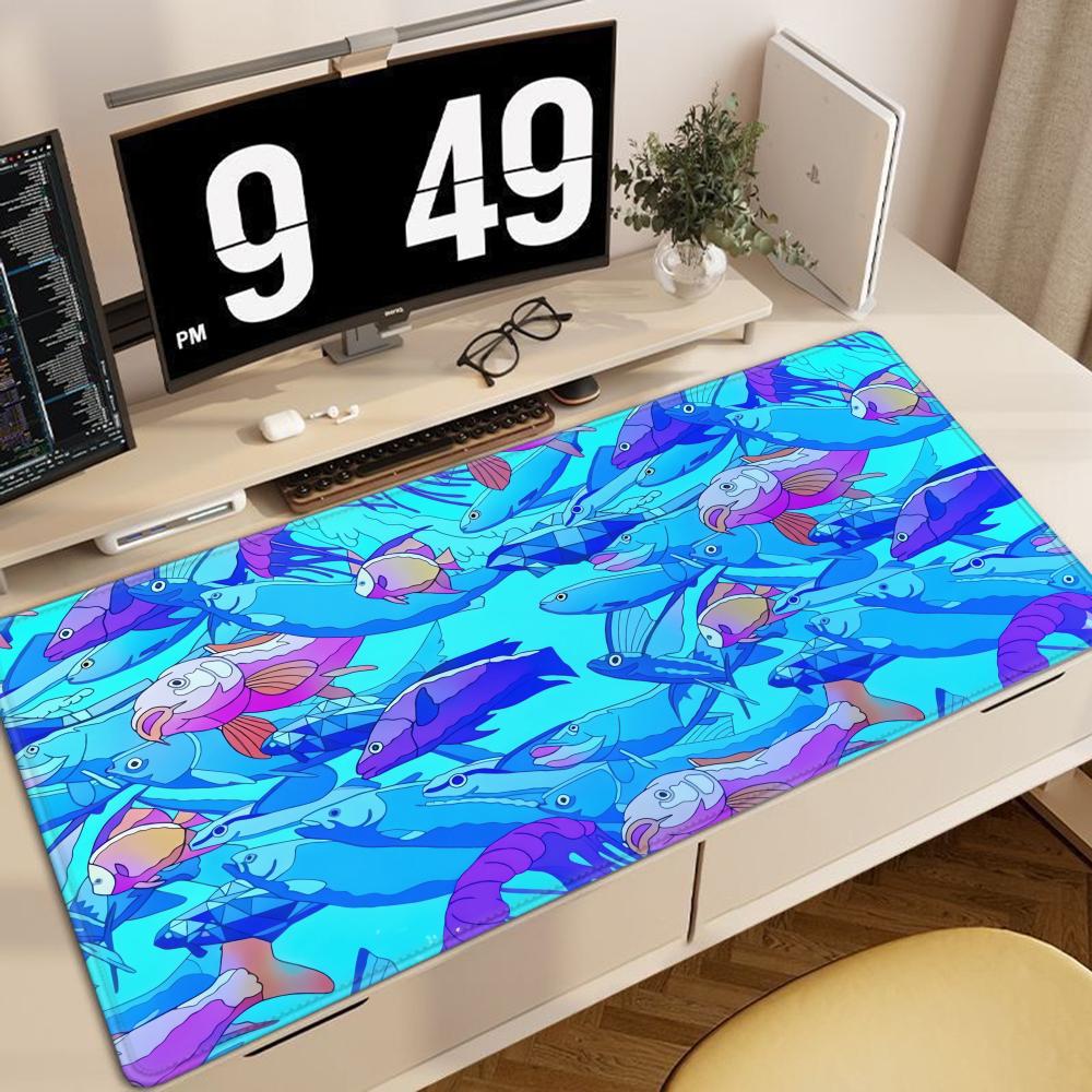 HD Printing Fish Rubber Mouse  - Desk Setup Laptop ulasan dan harga