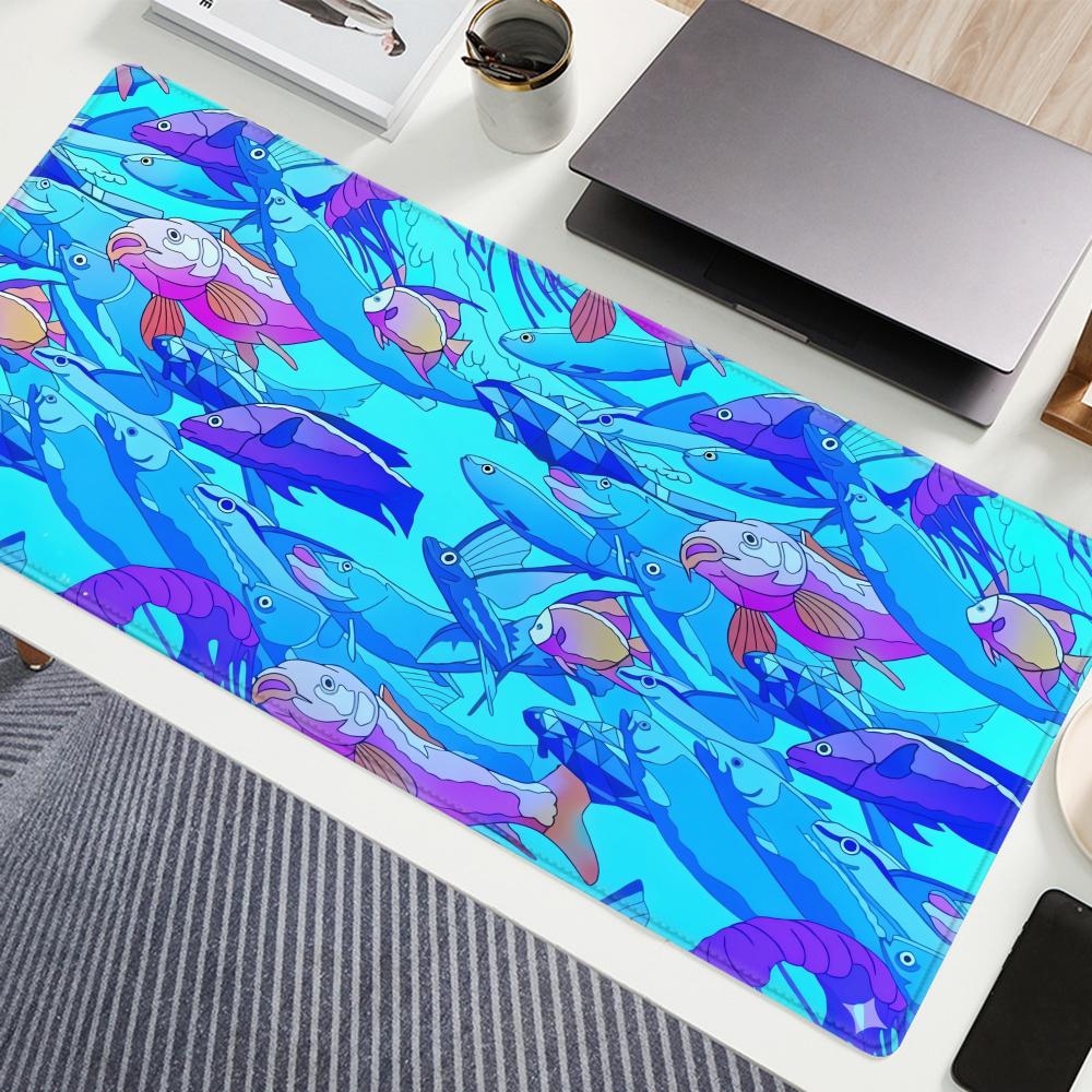 HD Printing Fish Rubber Mouse  - Desk Setup Laptop ulasan dan harga